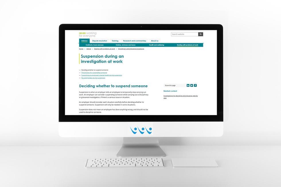 Updates on Acas guidance for suspensions in the workplace
